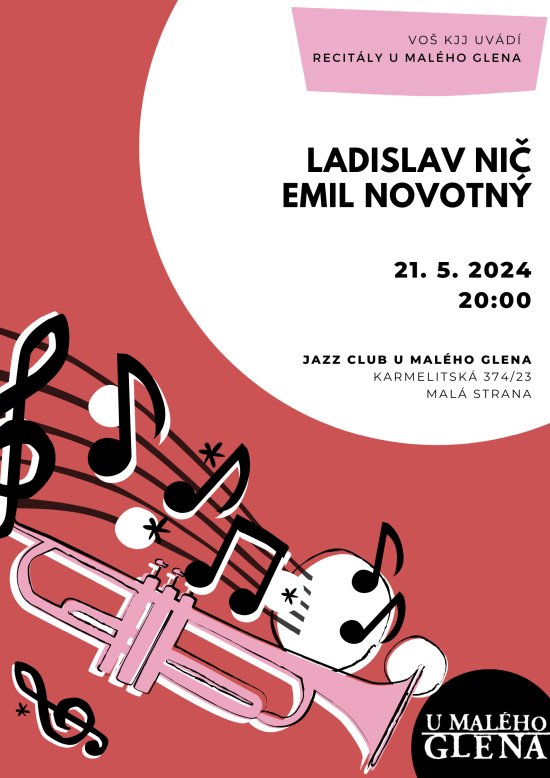Recitály U Malého Glena - Ladislav Nič, Emil Novotný, 21. 5. 2024 od 20:00